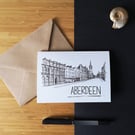 Aberdeen Skyline Greetings Card