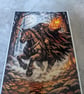 Headless Horseman Knitted design A4 Photo Print 