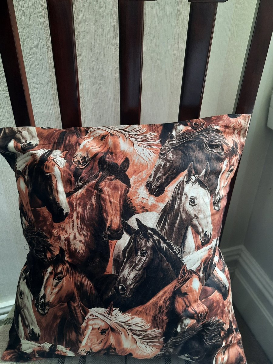 Horse Print Throw cushion cover