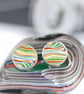 Boat fordite stud earrings - Image 1