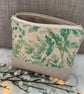 Botanical Cosmetic Bag, Zipped Purse, Make up Bag, Toiletry Bag - Image 3