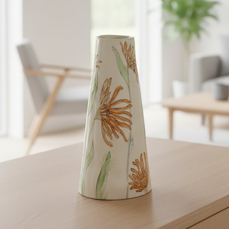 'GardenParty' vase - handmade ceramic