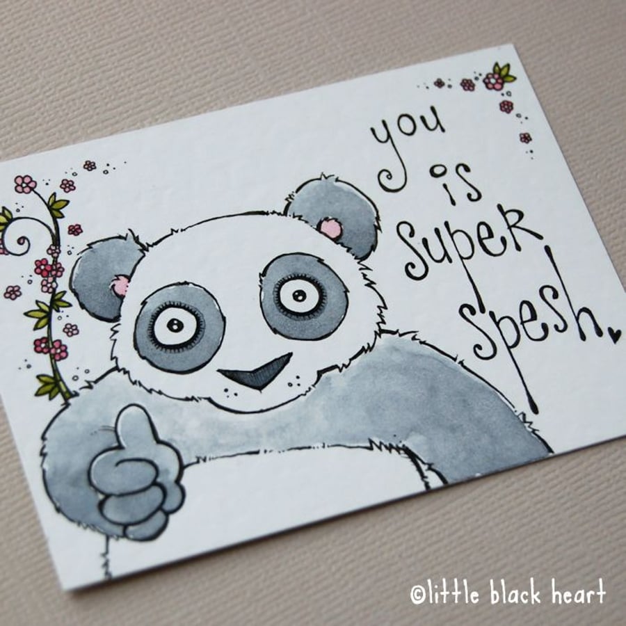 spesh panda - original aceo