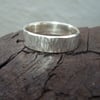 Sterling Silver Tree Bark Ring