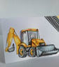 Any occasion card. Digger card. Decoupage card. Handmade card for him. Ref 323.  - Image 5
