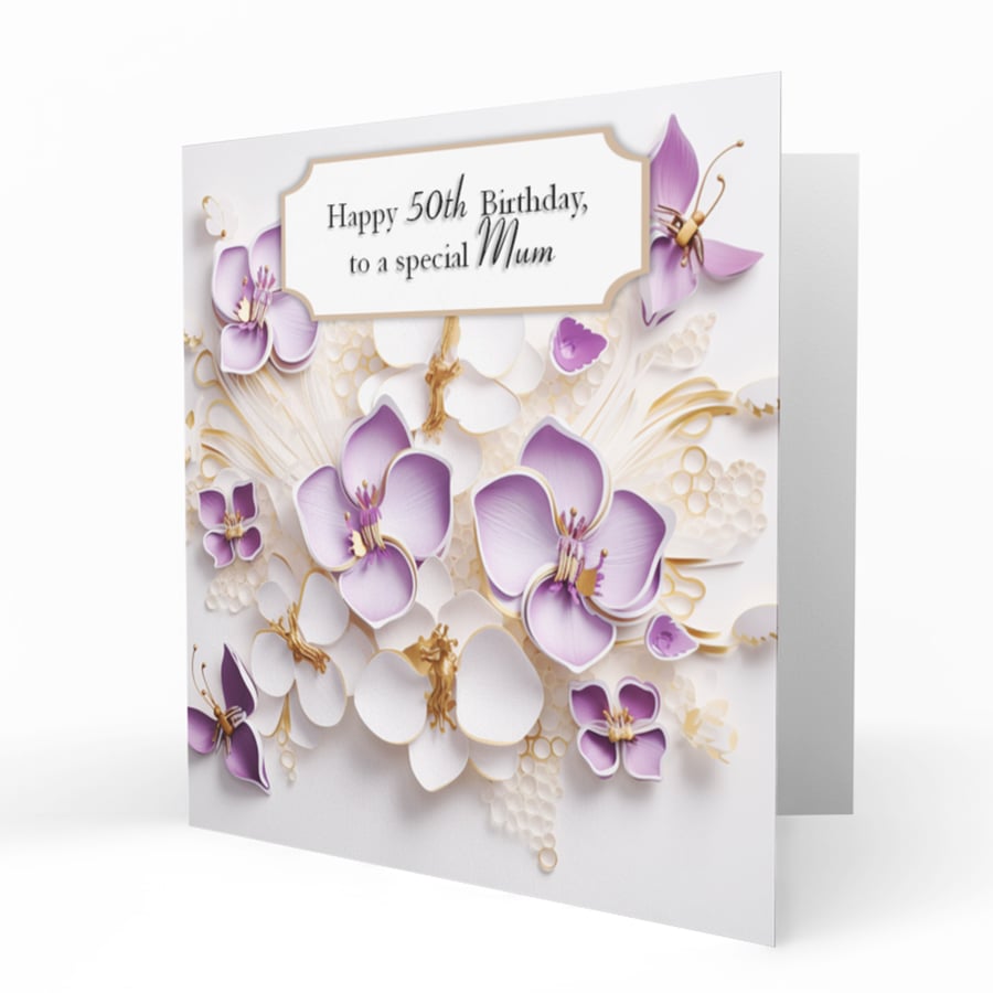 Personalised Birthday Card, Female, 30th, 40th, 50th, 60th, 70th, C164
