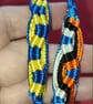  2 Hand-made colourful friendship bracelets with tie closure  