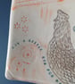 Wall art ceramic platter picture Chicken  - Image 2