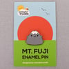 Mt Fuji Hugs Kawaii Enamel Pin