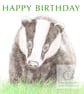Badger - Birthday Card - Image 1