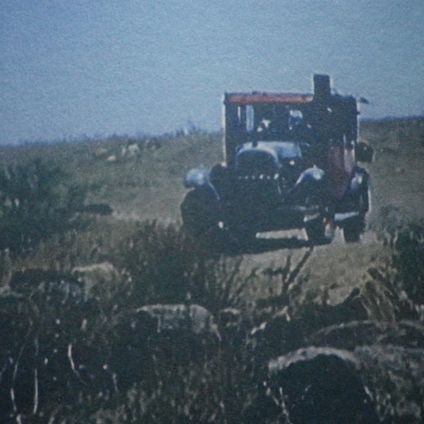 Out of Gas 1925, A4 unframed ,mounted, free hook & easel, free shipping   6764