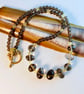 Smoky Quartz Necklace With Yellow Swarovski Crystals - Handmade In Devon - Image 8