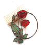 Stained Glass Poppy Ring - Summer Seconds