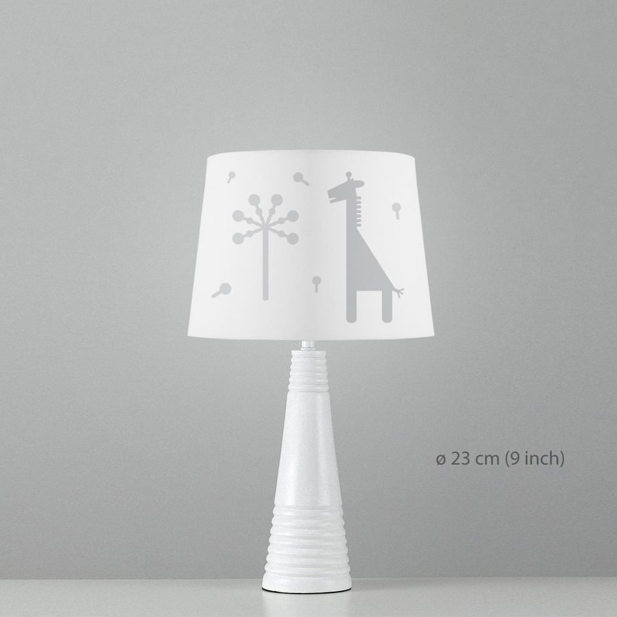 Giraffe Lamp Shade. Diameter 23 cm (9 in). Ceiling or floor, table lamp