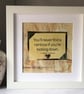 Handmade Framed Charlie Chaplin Quote: Inspirational Wall Art Gift - Image 3