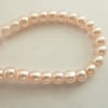 SALE pink glass pearls