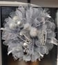  Luxury Handmade Silver & White ice skate Christmas Wreath
