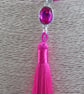 Fuchsia Tassel Necklace - Image 9