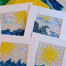 Spring, Summer, Autumn & Winter Collages, Set of 4 Pictures with mounts