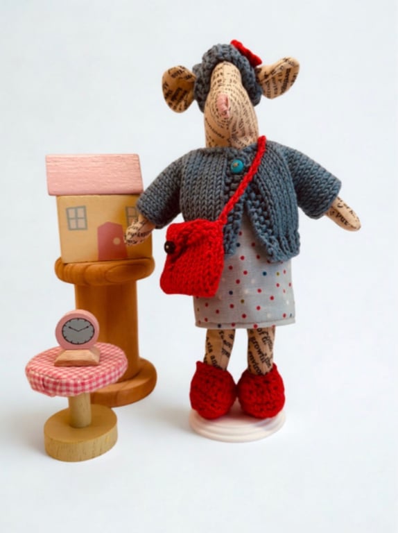 Handmade Little Fabric Mouse 