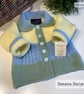 Designer Hand Knitted Baby Cable Cardigan-Jacket 6-12 months size - Image 2
