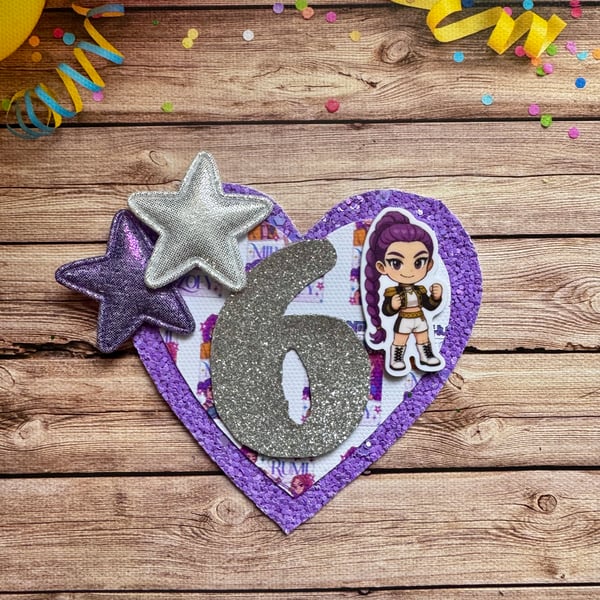 K-pop personalised birthday badge 