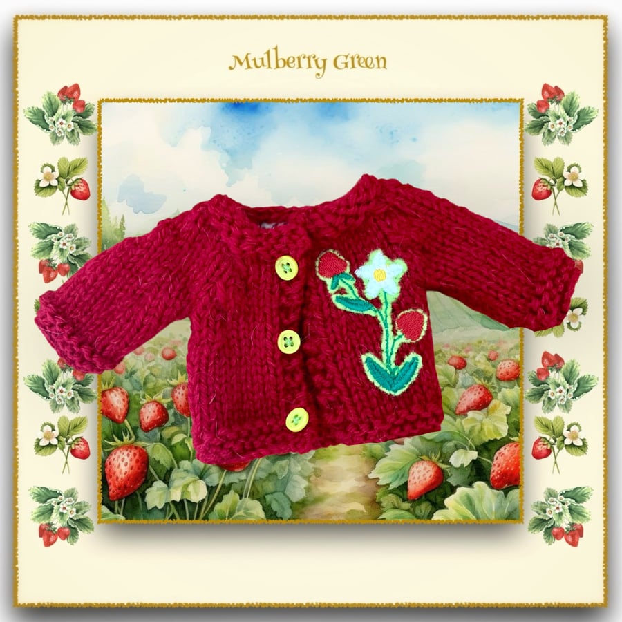 Strawberry Flower Cardigan 
