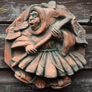 Stick Fighting Monk Plaque