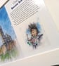 Original hand painted watercolour print of Stirling Tower Scotland - Image 3