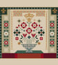 269 - Cross Stitch Sampler Regal House of Tudor Red and White Roses Sampler - Image 3
