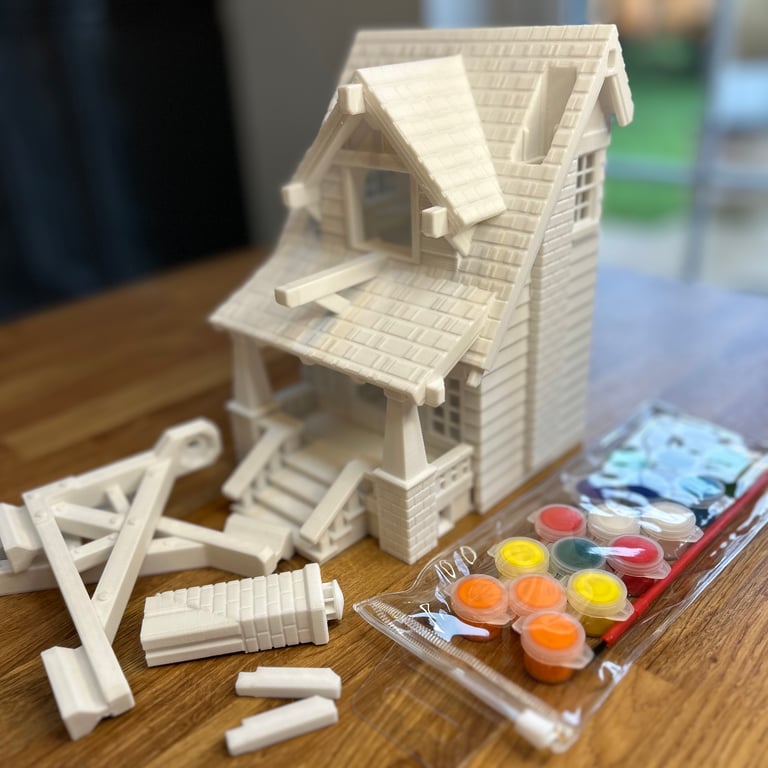 Paint-Your-Own Birdhouse kit - DIY craft kit 