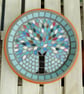Winter Jewel Tree Mosaic Garden Bird Bath - Image 4