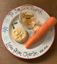 Hand Painted Personalised Ceramic Christmas Eve Plate, Unique Pottery Xmas Eve  - Image 2