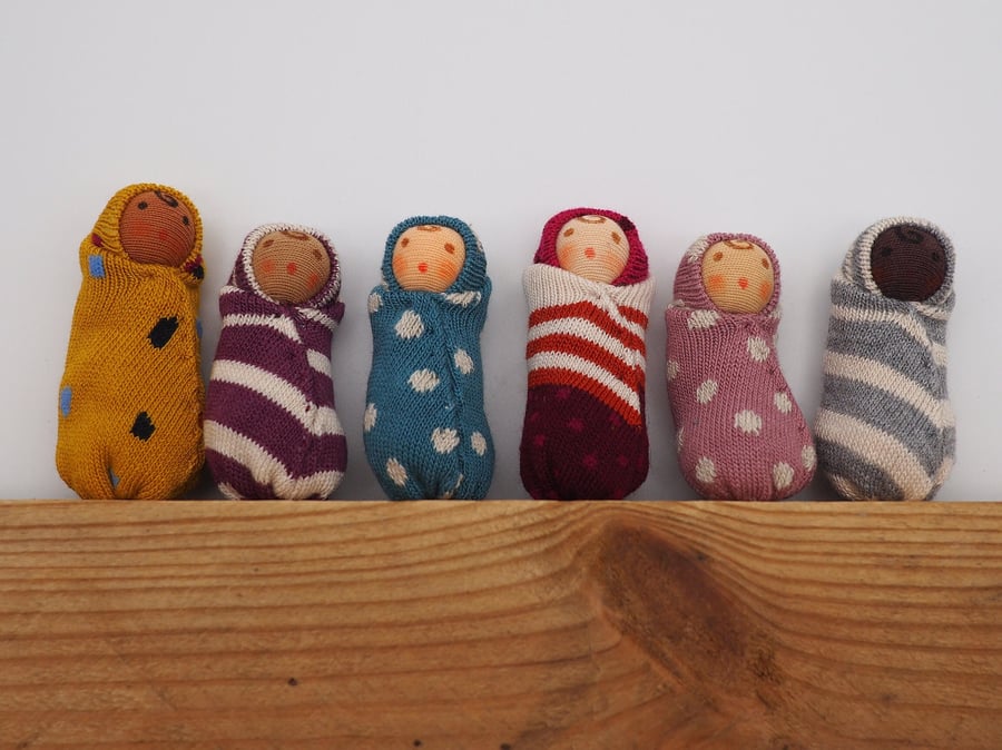 Miniature baby doll - ideal cracker filler or advent calendar gift