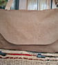 Sandy brown messenger bag