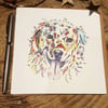 Golden Retriever greeting card 