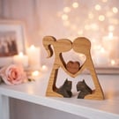 Couple in love and their Scotties. Valentine's gift.  Anniversary gift.