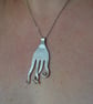 OctoPussish Silver plated pendant - Image 1