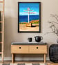 Land's End, Cornwall Illustrated A4 Art Print - Image 3