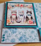 Handmade Cats Birthday Greeting Card - Image 2