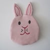 Pink Bunny Rabbit Coin Purse