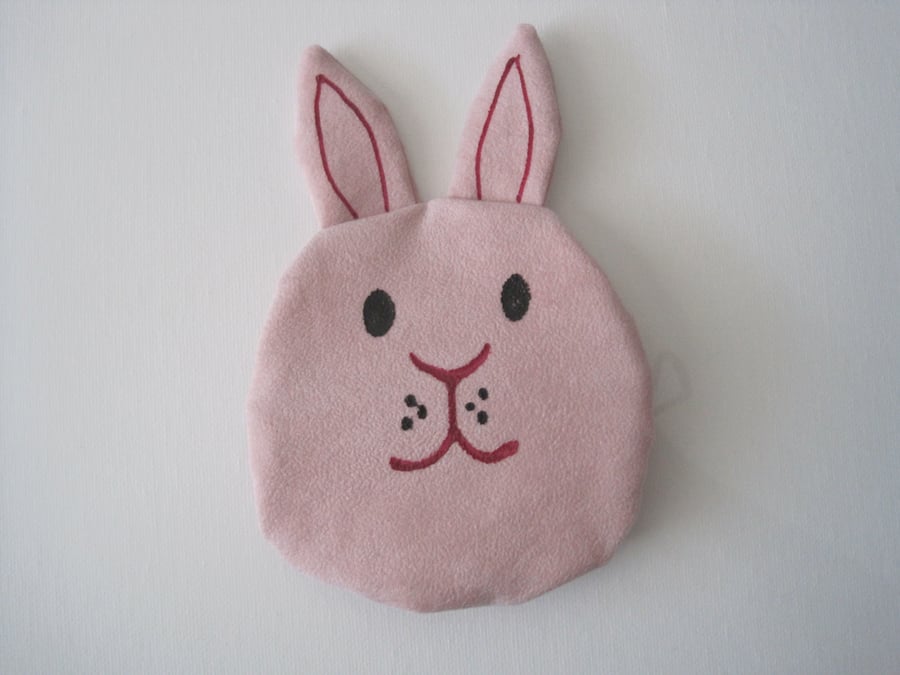 Pink Bunny Rabbit Coin Purse