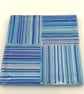 Fused glass stringers coaster. - Image 3