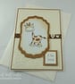 Handmade giraffe new baby card - Image 4