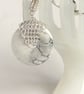 Howlite Donut Handbag Charm with Chainmaille Chain and Keyring - Image 2