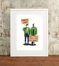 Father Ted 'Careful' Hand Pulled A3 Limited Edition Screen Print - Image 1