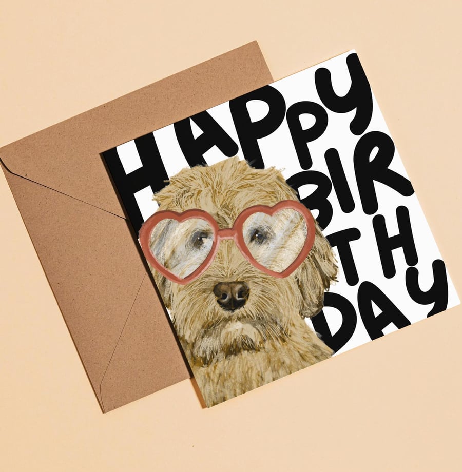 Cockerpoo Birthday Card for Dog Lovers - Happy Birthday