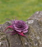 Handmade Felted Wool Brooch – Floral Design  - Image 3