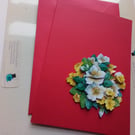 Mothers day card. Birthday card. Bouquet of flowers. Ref 379