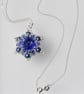 Crystal Rivoli Pendant in Deep Sapphire - Image 4
